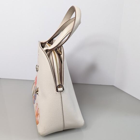Kate Spade Cream Picnic Perfect Bee Lottie Handbag Crossbody Strap Floral Spring - Picture 7 of 12